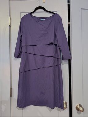 J. McLaughlin Navy Tiered Midi Dress- size xl